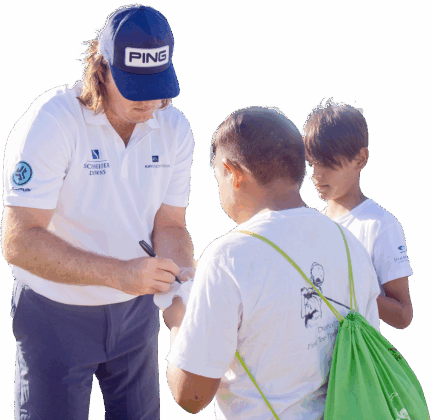 Neal Shipley with First Tee Kids Neal Shipley with First Tee Kids